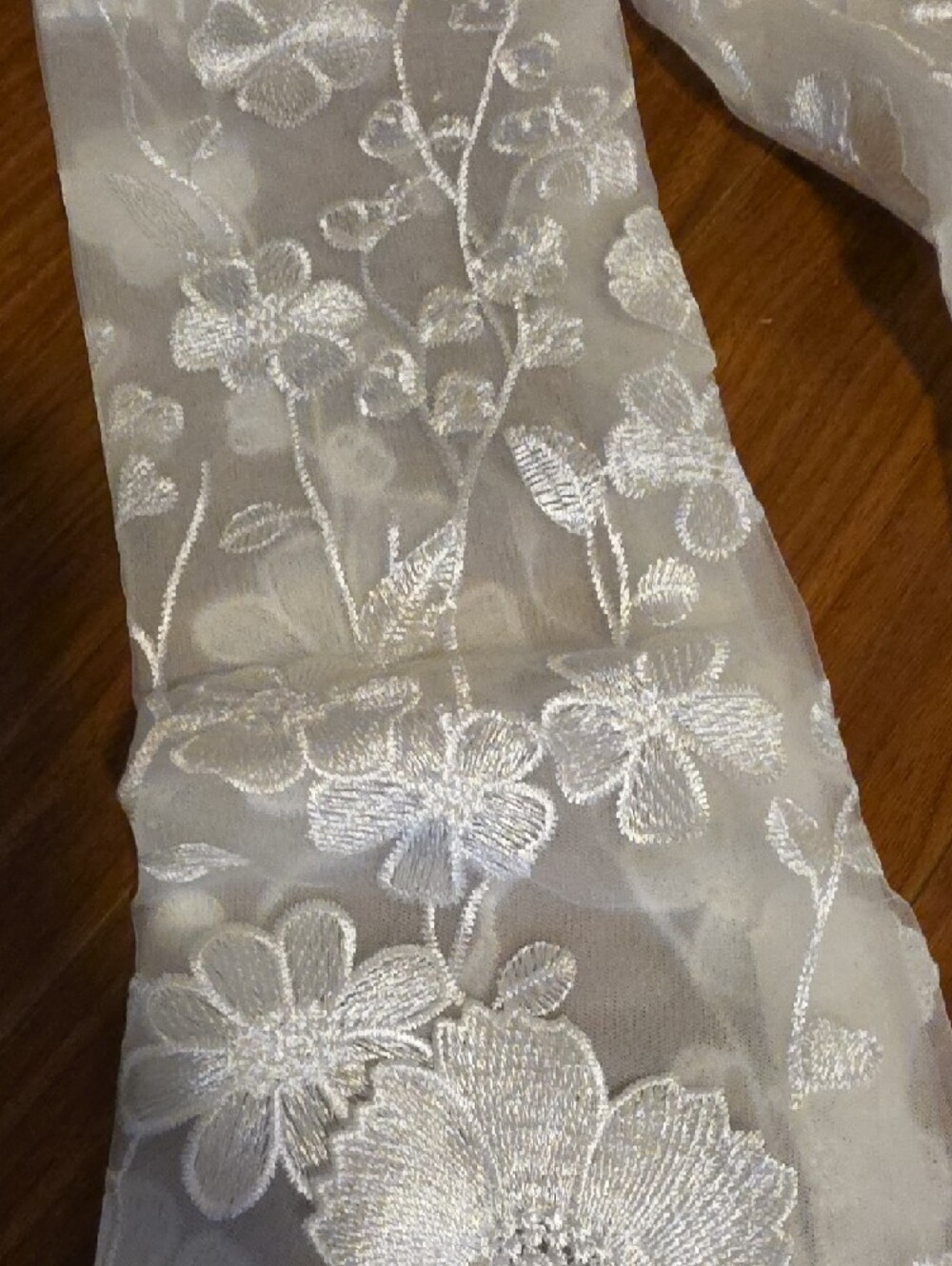 White Floral Wedding Lace Maxi Dress - Picture 11 of 12
